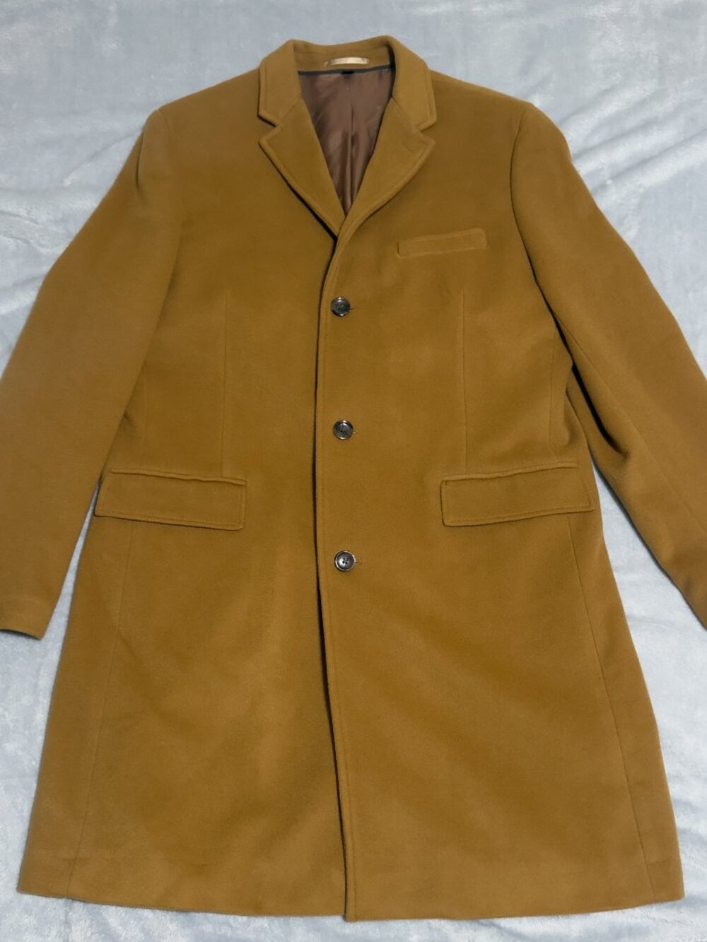 J.Crew Ludlow Topcoat Camel Wool Cashmere Mens 46R